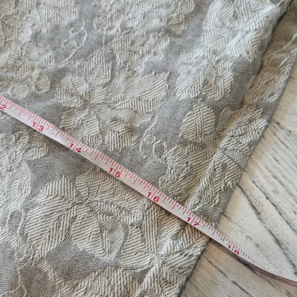 VINTAGE Cotton Elegant George's Moutet Floral Beige Napkins set of 8